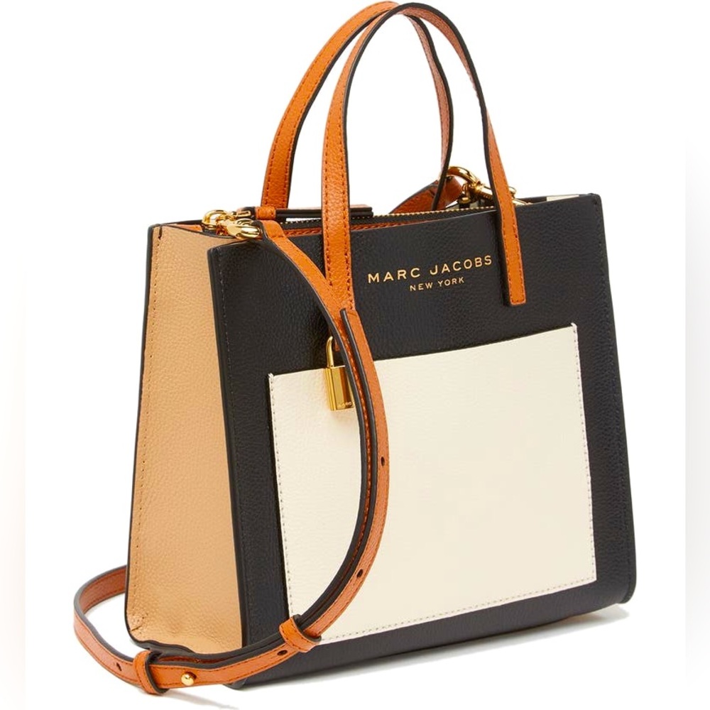 Marc Jacobs Black and Cream Crossbody Bag